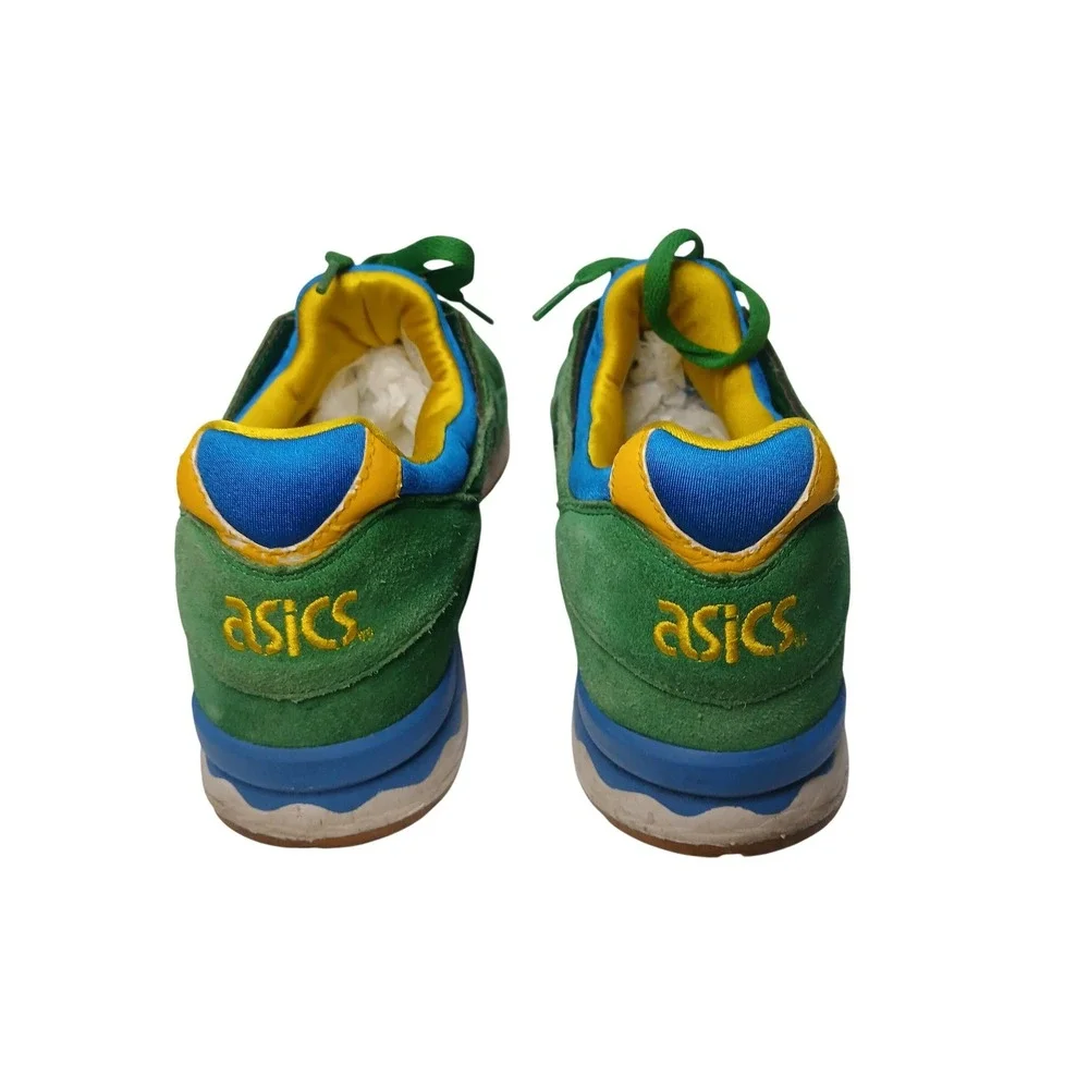 Asics Gel-Lyte V Mens 9.5 Green Blue Yellow Brazil H401N Suede Sneakers